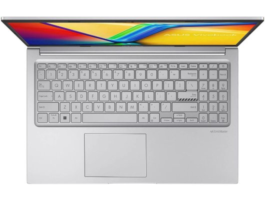 Ноутбук ASUS VivoBook X1504VA-BQ4060/90NB13Y2-M03600/Core i3-100U/16Gb/512Gb/15.6 FHD IPS/DOS серебристый